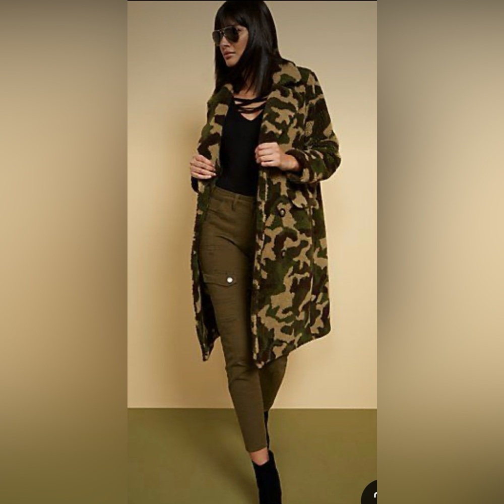 Camouflage Teddy Coat